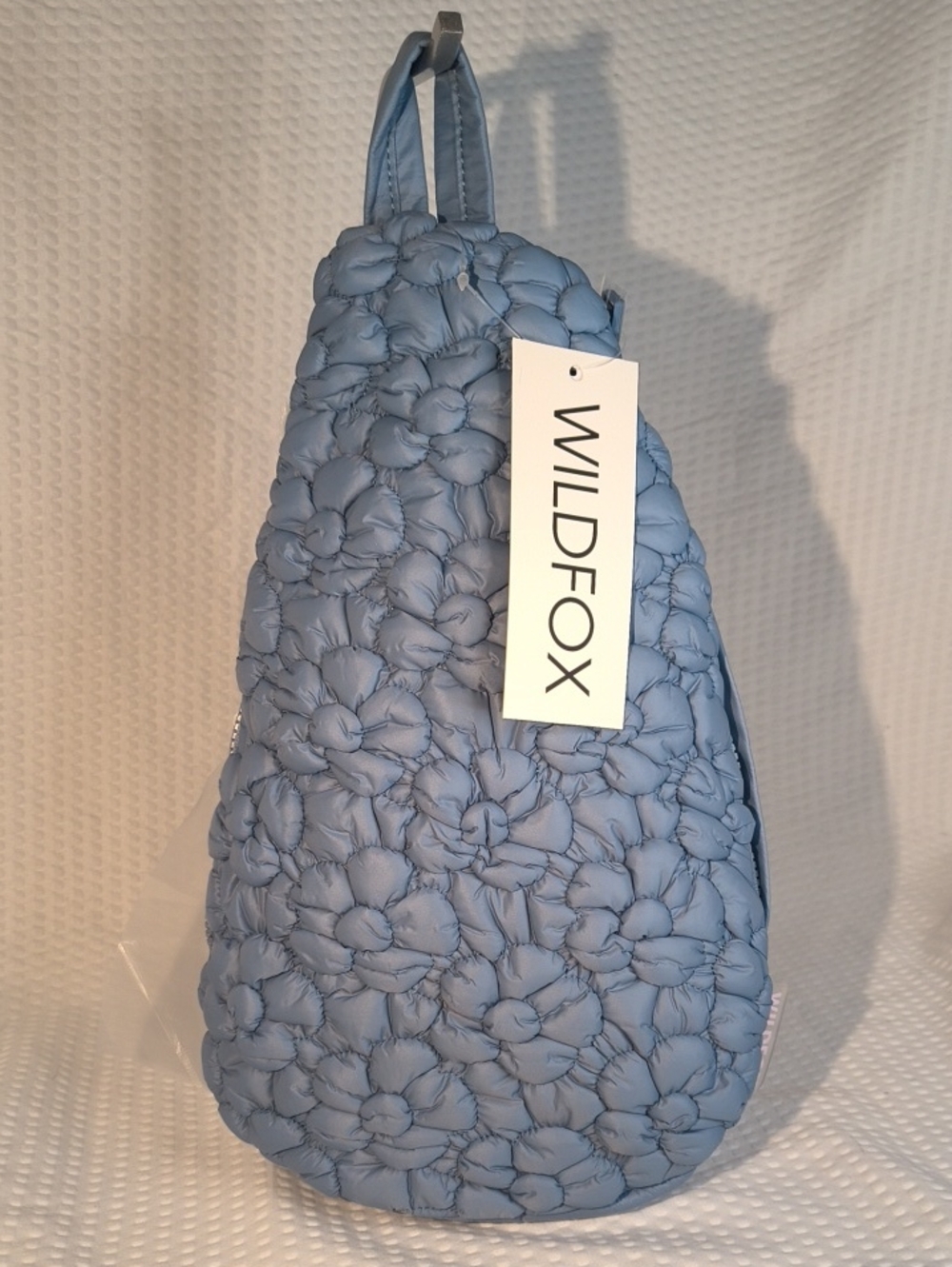 Wildfox HBWF-124-0024C-54  Blue Quilted Floral Sling Backpack